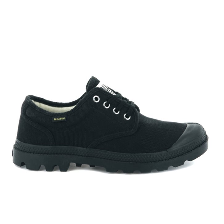 Palladium Pampa OX Originale Men\'s Oxfords Shoes Black | UK X960-DIR